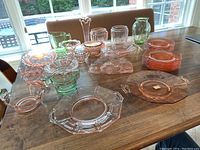 Overview of entire lot on table under window