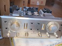 Front panel view showing tuning knobs, meters and controls