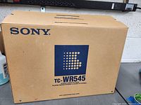 Sony TC-WR545 cardboard box showing product branding and model number.