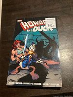 Front cover of the Marvel Howard the Duck Gravel Novel comic book showing illustrated character and title