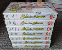 Stack of 7 Wonder Woman VHS tapes showing spines with title and Collector's Edition label