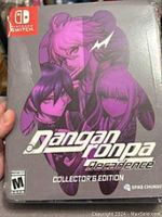 Front of the Danganronpa Decadence Collector's Edition case with character art and Nintendo Switch branding.