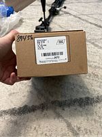 Box showing label with model BE365F20, gold keypad deadbolt lock indication.