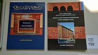 Two books by Jennifer McKendry on Kingston historic architecture with covers visible showing titles about woodwork and bricks in historic buildings.
