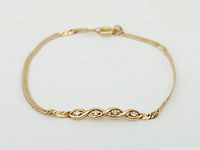 Full view of bracelet on white background