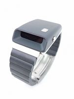 Angled view showing Makrolon case profile and integrated bracelet