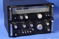 Photo of Audio Research AM/FM stereo tuner showing front panel with tuning dial and control knobs.