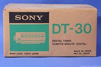 Original cardboard box with Sony branding, model DT-30, shows product image and labeling