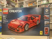 Front of box showing LEGO Creator Expert 10248 Ferrari F40 set