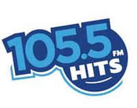 Logo of 105.5 Hits FM radio station