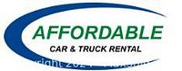 Photo of Affordable Car & Truck Rental logo seen on voucher and branding.