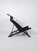 Side profile view of assembled chair