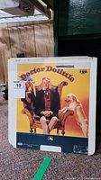 Doctor Dolittle RCA VideoDisc large white sleeve with colorful cover art featuring man and dogs