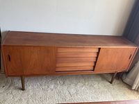 Front view of sideboard showing overall design and finish