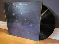 Front cover of the Willie Nelson Stardust album showing star constellation design.