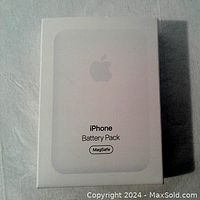 Front view of the Apple iPhone Battery Pack packaging with MagSafe logo