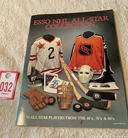 Album cover showing the Esso NHL All-Star Collection title with vintage hockey equipment and jerseys.