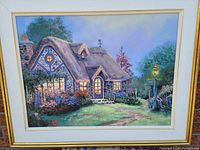 Photo of the original framed painting showing the full artwork and frame