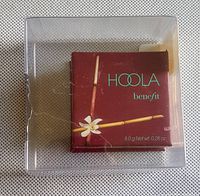 Top view of the front of new sealed Benefit Hoola Bronzer box with bamboo design.