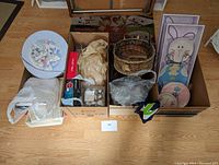 Full view of box containing all items for a broad overview