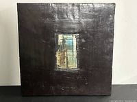 Full front view of the square canvas artwork