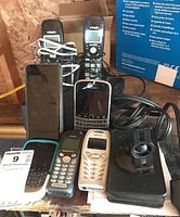 Garmin Nuvi 1300 GPS device with cell phones and Vtech cordless phone handsets