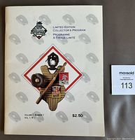 Front cover of the 1993 Ottawa Lynx limited edition collector's program showing baseball equipment and pricing.