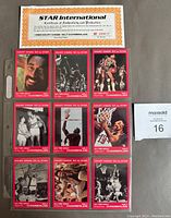 Certificate of Authenticity from Star International with number 617/750 included with set of 9 Wilt Chamberlain basketball cards from 1993 'Court Kings' series.