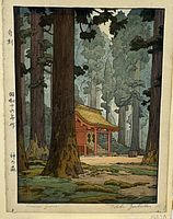 Full front view of the print mounted on backing board