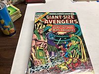 Comic book titled Giant-Size Avengers Annual #2 by Marvel Comics with colorful cover featuring Avengers characters and text