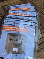 Set of 9 collapsible storage storage cubes in original packaging.