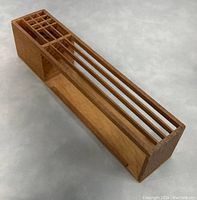 Side angled view showing multiple compartments and overall shape