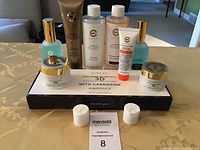 Image showing full set of Elizabeth Grant Supreme Cell Vitality skincare items including cleanser, toner, serums, creams, and ampoule kit.