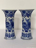 Front view of both vases showing overall shape and design