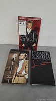 Three boxed CD collections including two Frank Sinatra and one Rod Stewart set