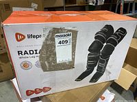 Front view of box showing product image and branding