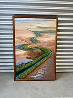 Full front view of the painting showing the entire artwork and frame.