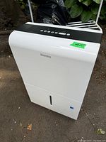 Front angle view showing Danby logo, control panel and water-level viewing window