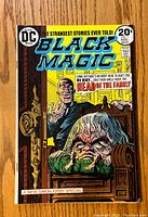 Front cover of Black Magic #1 comic book showing title, price, publisher logo and main artwork.