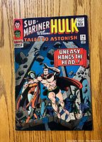 Front cover of Tales to Astonish #76 featuring Sub-Mariner and Hulk with vivid artwork and original price and date markings.