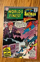 Front cover of World's Finest Comics #160 showing Batman, Superman, and Doctor Zodiac.
