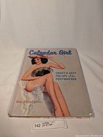 Front cover of hardback art book showing title, author, and pin-up girl artwork.
