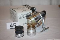 Fishing spinning reel Daiwa Regal-z 2500iA with ABS system, original box and two extra spools.