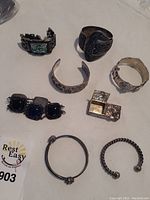 Overview of all items on white background