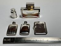 Overall view of all five items with ruler for scale