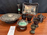 Overview of all items arranged on tabletop