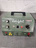 Front view of Lab-Volt Model 354P showing all control knobs, switches, and labels.