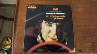 Front cover of A Clockwork Orange double album showing close-up of Alex with eye makeup