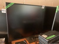Front view of monitor and stand