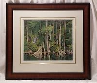 Framed print front view showing overall condition